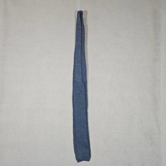 NWT Ted Baker London Men's Blue Silk and Linen blend Necktie - Picture 5 of 5